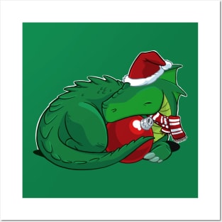 Green Dragon X-mas Posters and Art